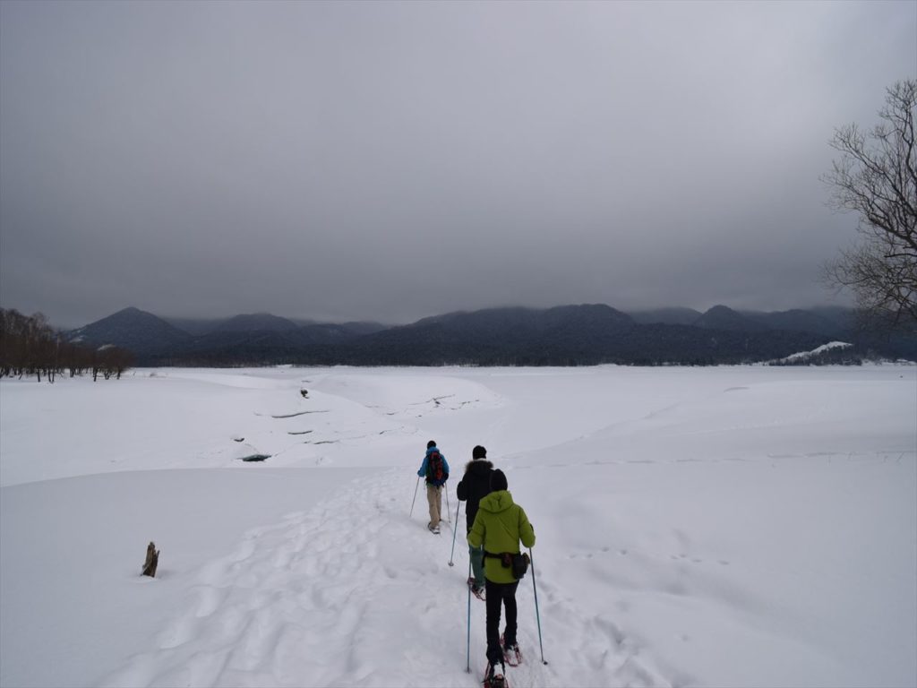 冬の糠平湖