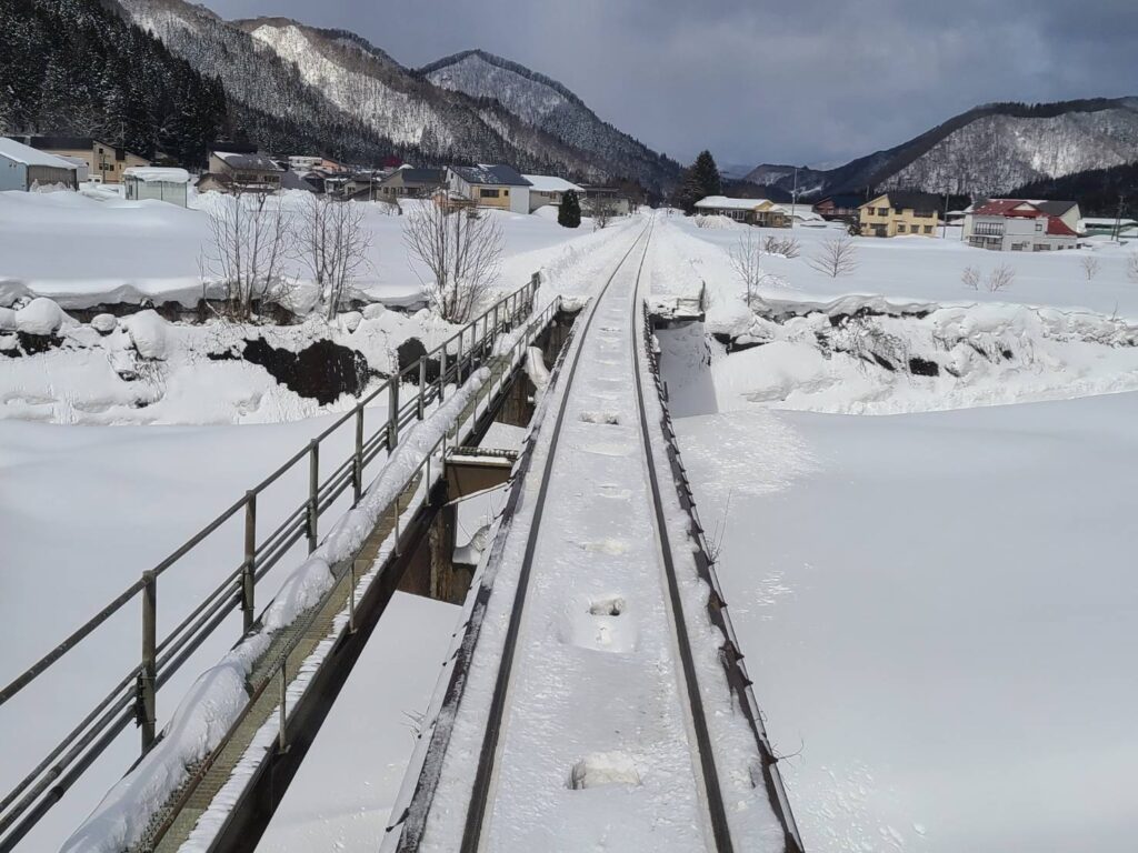 秋田内陸縦貫鉄道の高架橋