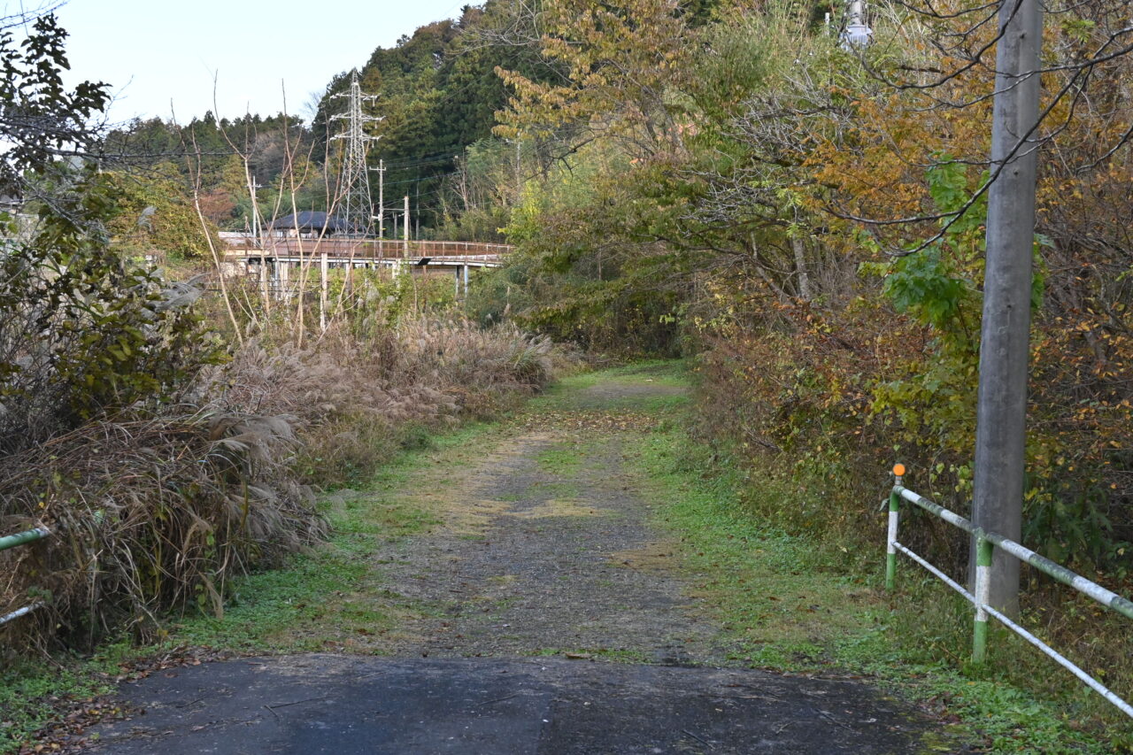 武甲線の廃線跡