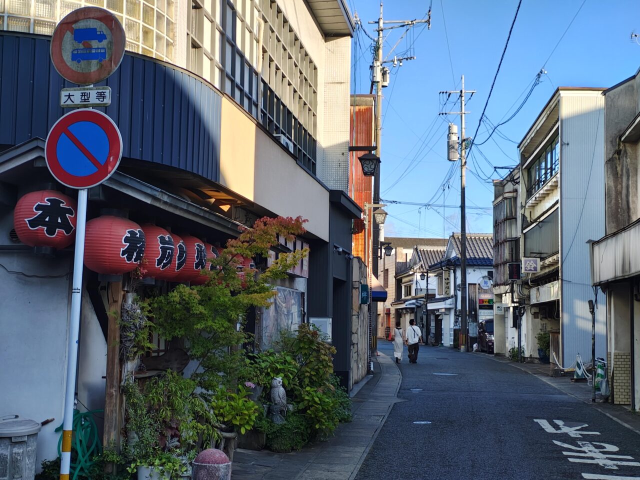 日田市隈町の街並み