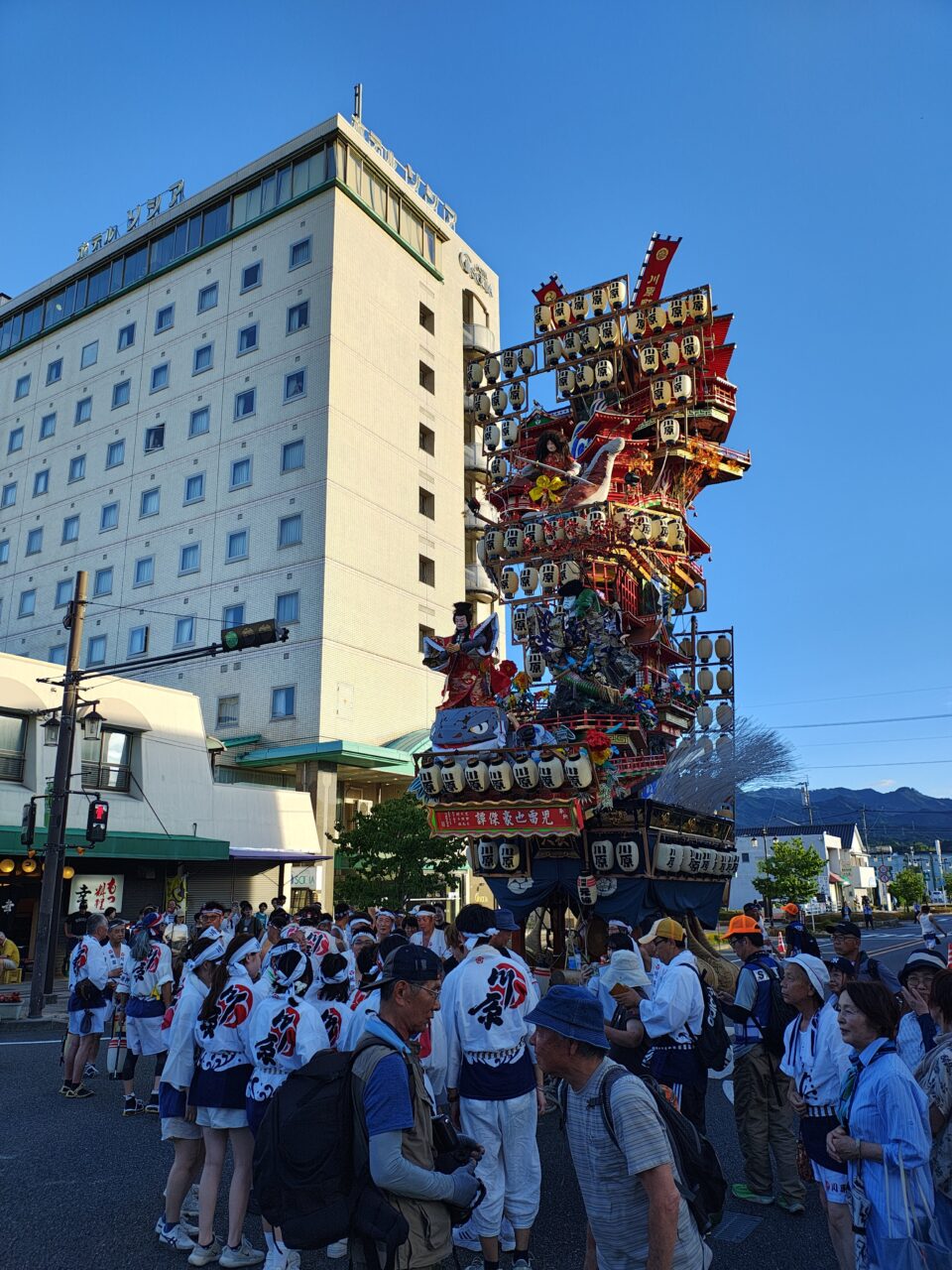 ホテルソシアと山鉾